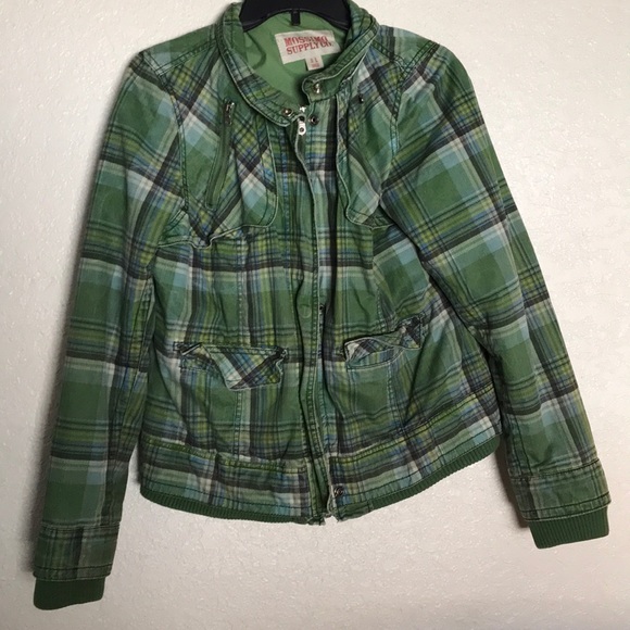 Mossimo Supply Co. Jackets & Blazers - SALE! Mossimo Supply green plaid coat